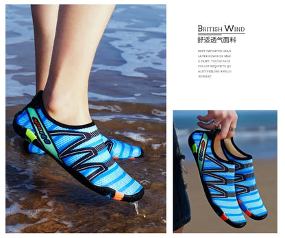 Aqua Shoes Quick Dry Beach Water Shoes Unisex Swim Aqua Slippers Barefoot Surfing Upstream Sneakers Light Summer Outdoor Socks
