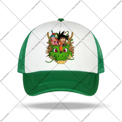 Dragon Ball-baseballkeps för kvinnor och män, solhattar, kepsar med tryck av seriefigurer och anime, bekväma unisex-bomullskepsar för vuxna, perfekta som sommargåvor och festpresenter
