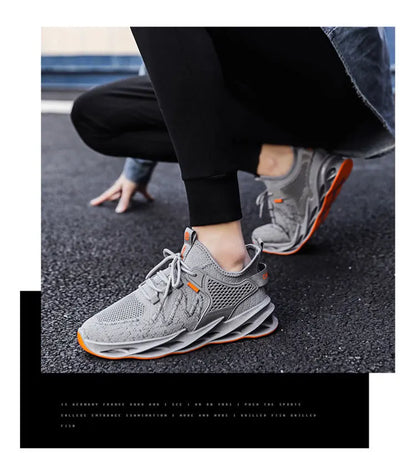 Men's Comfortable Running Shoes Breathable Sporty Casual Versatile Heightening Dad Shoes Autumn New Arrival Low Cut Sneakers