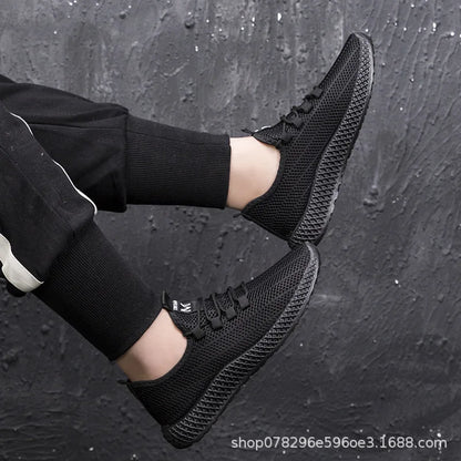 New Men's Casual Sports Shoes Outdoor Thick Bottom Versatile Summer Workwear Trendy Shoes Anti-Slip Wear-Resistant Rubber Sole