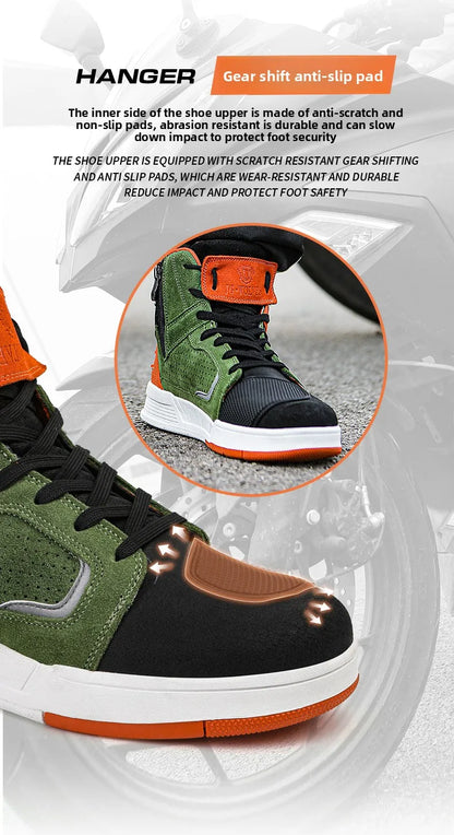 Motorcycle Boots 2026 New Men Women Motorbike Riding Shoes Breathable Biker Boots Motorboats Motorcycle Shoes Bota
