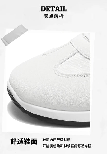 Men's Shoes, Spring and Autumn Trendy Shoes, New Cross-Border Models, White, Black, Red Sneakers, Soft-Soled Breathable Men's Low-Top Versatile Casual Shoes
