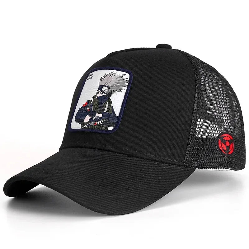 Casquette de baseball Snapback Naruto Uchiha Itachi, style anime, pour hommes et femmes, hip-hop, pour papa, casquette en maille ajustable, casquette de camionneur