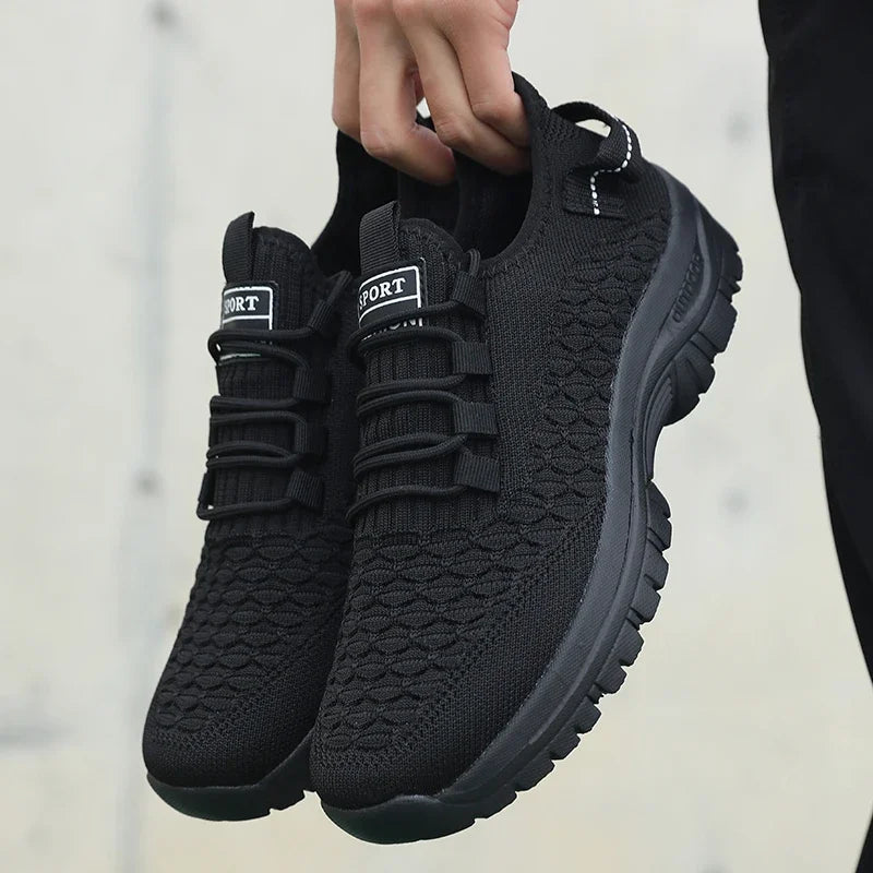 Baskets de plein air pour homme, jaune vif, en maille respirante, chaussures de sport amortissantes, chaussures d'aventure élégantes et tendance