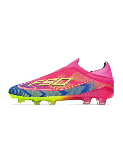 Anti-slip AG/FG Soccer Boots，TPU Shock Absorption Sole，Durable PU Fabric Upper，Teenager Boys Girls Professional Field Sneakers