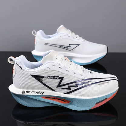 Ténis de corrida 2026 com placa de carbono para maratona, desportivos para homem, respiráveis, leves, confortáveis para mulher, atléticos, antiderrapantes e casuais, novidade