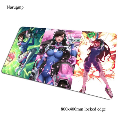 Tapete de rato gaming Overwatch 80x40cm, grande, para secretária de computador, tapete gamer para PC e portátil, presente de Halloween