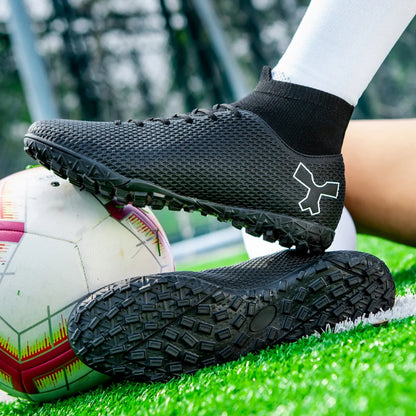 Men Quality Soccer Shoes Durable Boys Football Boots Lightweight Children Football Shoes Futsal Training Sneakers Soccer Cleats