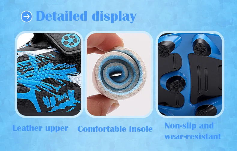 Soccer Cleats for Men Women Breathable Lightweight Anti Slip Firm Ground for Outdoor Football Training Match Sports