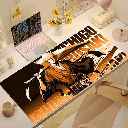 B-BLEACH Rebirth of Souls Mouse Pad Desk Mat Large Non-slip Anti-fray Keyboard Ergonomic Office Rubber PC Home Custom