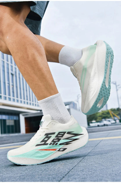 Running Shoe Men Sports Carbon Board Speciality Breathable Lightweight Women's Comfortable Athletic Nonskid Sneakers﻿ Marathon