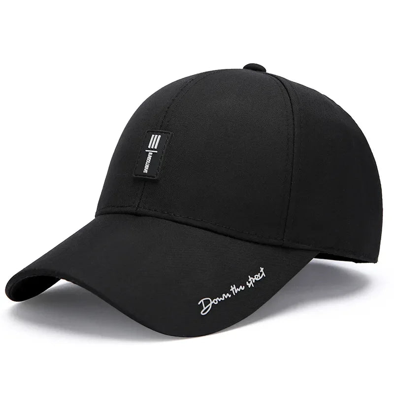 Férfi baseball sapka, kemény tetejű, tavaszi-őszi, nagy fejkerületű, pamut sapka, napvédő, apás sapka, állítható pánttal, horgászsapka