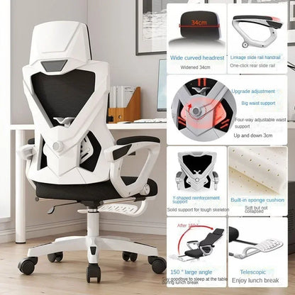 Computer Chair, Rotating Office Chair, Boss Chair, Comfortable to Lie Down, Student Bedroom, Engineering Chairs, e-sports Chairs