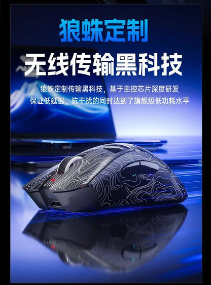 AULA SC620 Wireless 3-Mode Gaming Mouse, Bluetooth RGB Lightweight Mouse with 2.4GHz & USB-C, Ergonomic Hollow Gaming Mouse for PC, Laptop & Esports