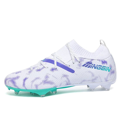 Tacchetti da calcio turf professionali da uomo, scarpe da calcio con mesh traspirante per ragazzi, sneakers antiscivolo da uomo Society Chuteira