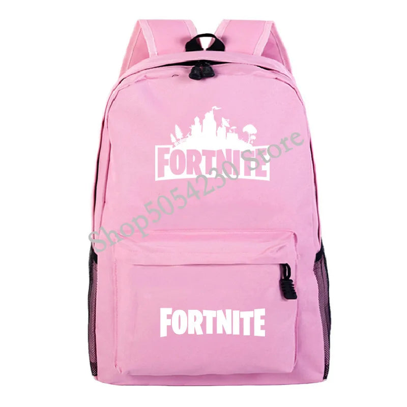 Mochila Fortnite Games, mochila escolar Fortnite para adolescentes, unissexo, com compartimento para portátil, para escola, viagens e uso casual