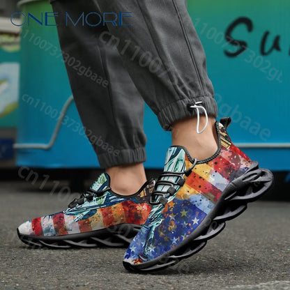 American 250 Independence Day Boys Girls Casual Shoes Personalized Exclusive American Flag Cool Kids Sport Shoes Design in Stock