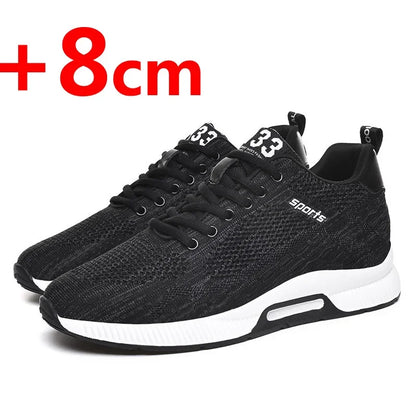 Men Increase Insole 6CM Sports Casual Height Shoes 48 Men Sneakers Elevator Shoes Hidden Heels Breathable Heightening Shoes