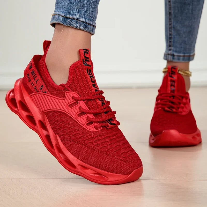 Hot Sale Pink Casual Sneakers Women Men Blade Shoes Big Size 46 Light Breathable Running Shoes Shoes Men Mesh Sports Sneakers