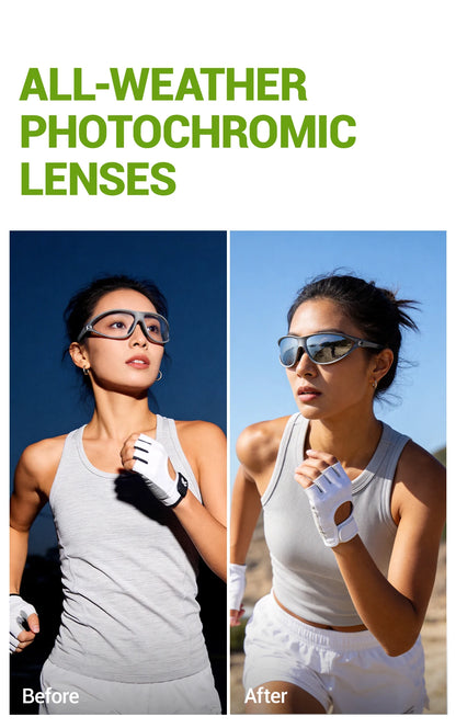 Kapvoe Hiking Sunglasses Camping Fashion Sunglasses for Men Photochromic Cycling Glasses MTB Bike Goggles Fishing Eyewear Sports