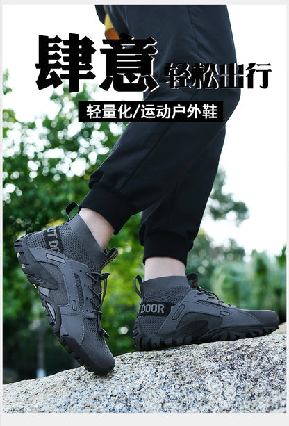 Hot Selling Men's Outdoor Sports Shoes Rock Climbing Hiking Shoes Beach Creek Shoes Casual Sports Shoes 38-48#