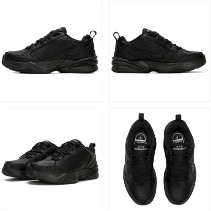 Nike Men's Air Monarch IV Black Triple Black Dad Shoes Running Sneakers 415445-001