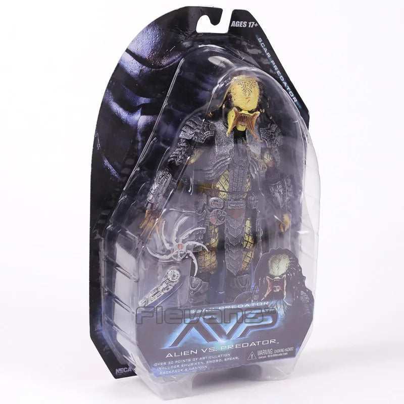 NECA AVP Alien vs. Predator Chopper Celtic Scar Predator Φιγούρα Δράσης 7" Αρθρωτό Κινητό Μοντέλο Παιχνίδι