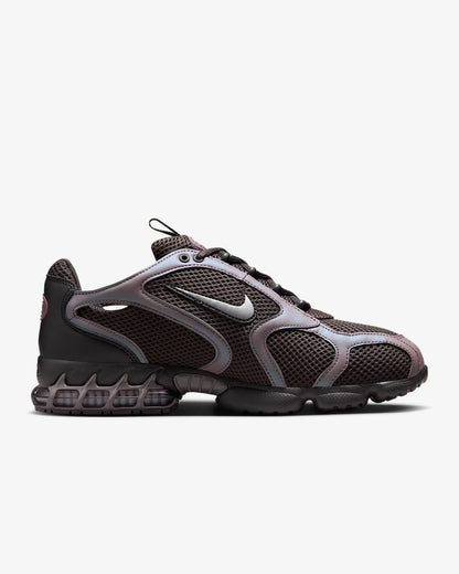 Nike Air Zoom Spiridon Cage 2 Zapatillas casual unisex de caña baja, resistentes, grises y rojas, calzado lifestyle deportivo CJ1288-600