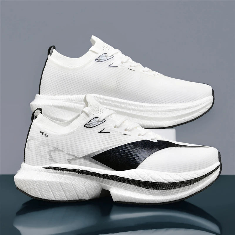 Men's Air Cushion Running Shoes Men Sneakers Carbon Board Marathon Jogging Shoes Outdoor Sport Shoes Teenis Male Casual Shoes
