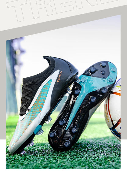 New Men Football Boots Non Slip Soccer Shoes Sport Outdoor Cleats Breathable Adult Long Spikes Training Boys Match Comfortable
