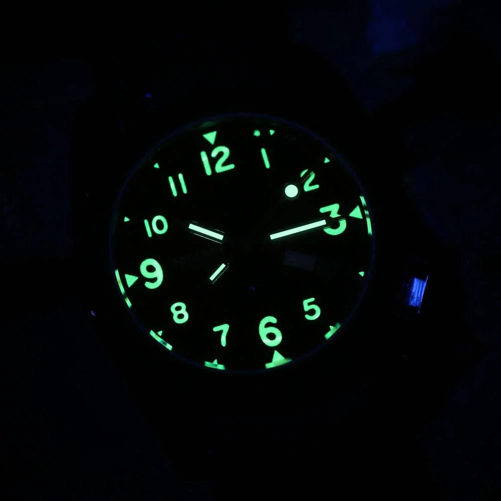 Boderry VOYAGER Field Watches Bronze Case Automatic For Seiko NH35 Watch 100M Waterproof Clock Military Vintage Wristwatch Mens
