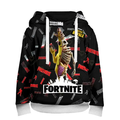 Ανδρικό φούτερ με κουκούλα Fortnite, μοντέρνα μπλούζα με 3D εκτύπωση, φούτερ με κουκούλα Battle Game για αγόρια και κορίτσια, χιπ χοπ, ανδρικό casual πανωφόρι