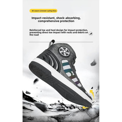 Motorcycle professional protective riding boots four season new fashion breathable anti slip men's outdoor off-road riding shoes