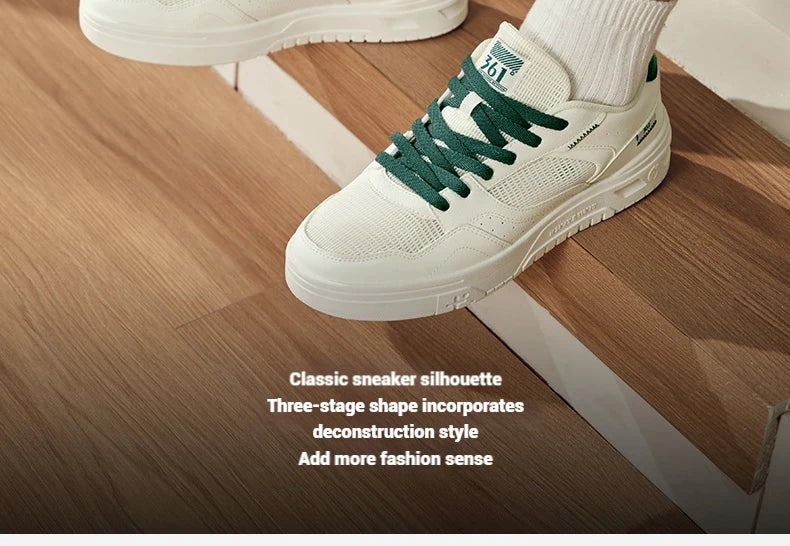 361 Degrees Men's Board Shoes New Comfortable Versatile Breathable Leisure Lightweight Wear-resistant Male Sneakers 672516626
