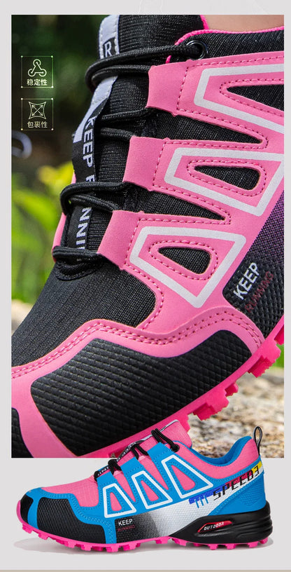 Men's Hiking Shoes Outdoor Sports Shoes Lace-up Hiking Shoes Women's Hiking Sports Shoes Non-slip Hunting Tactical Sports Shoes