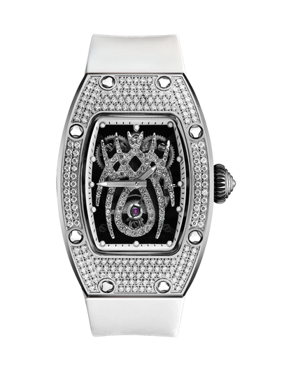 HANBORO Spider Collection Spider Ruby and Diamond Crafted Luminous Full Diamonds Luxury Women's Watch