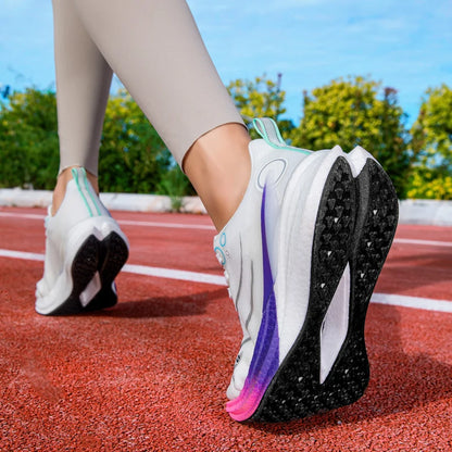 Men Carbon Board Running Shoes Marathon Long-Distance Running Sports Shoes Support Stable Casual Women Breathable Running Shoes