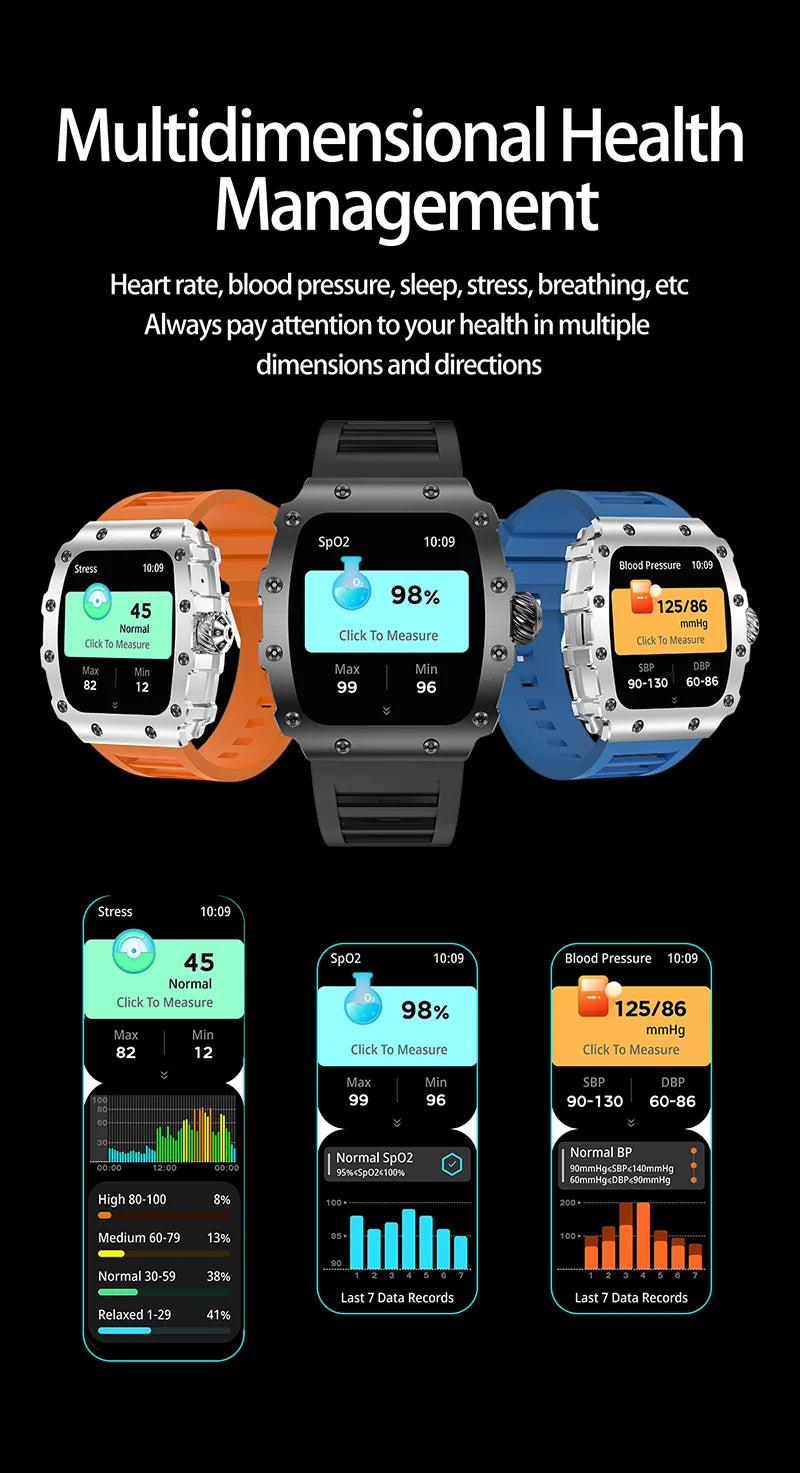 New Trend Smart Watch 1.76 inch AMOLED 3D Dynamic Dial IP67 Waterproof Bluetooth Call NFC Voice Assistant Men Sports Smartwatch