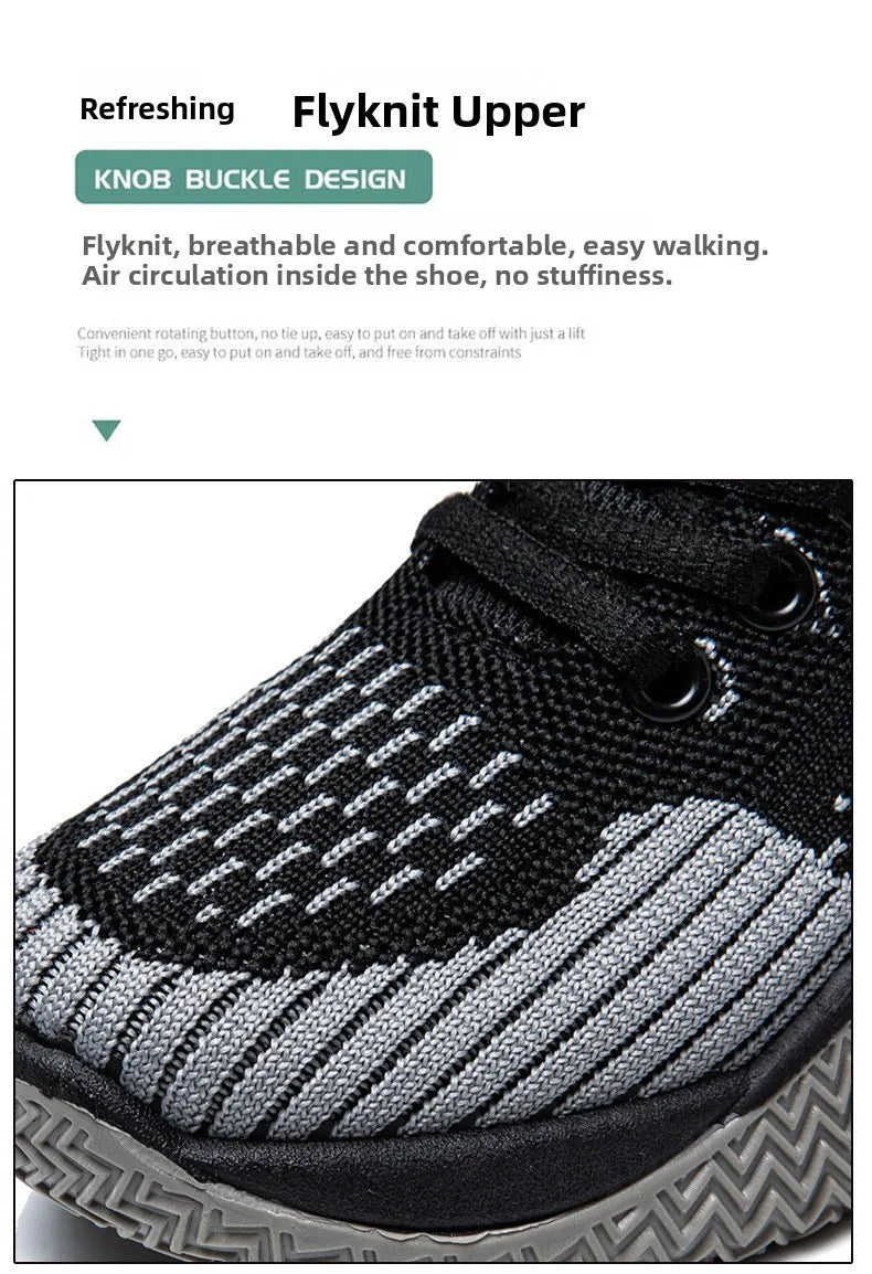 Large Size High Top Sports Shoes Men's Casual Breathable Comfortable Thick Bottom Basketball Shoes Running Shoes