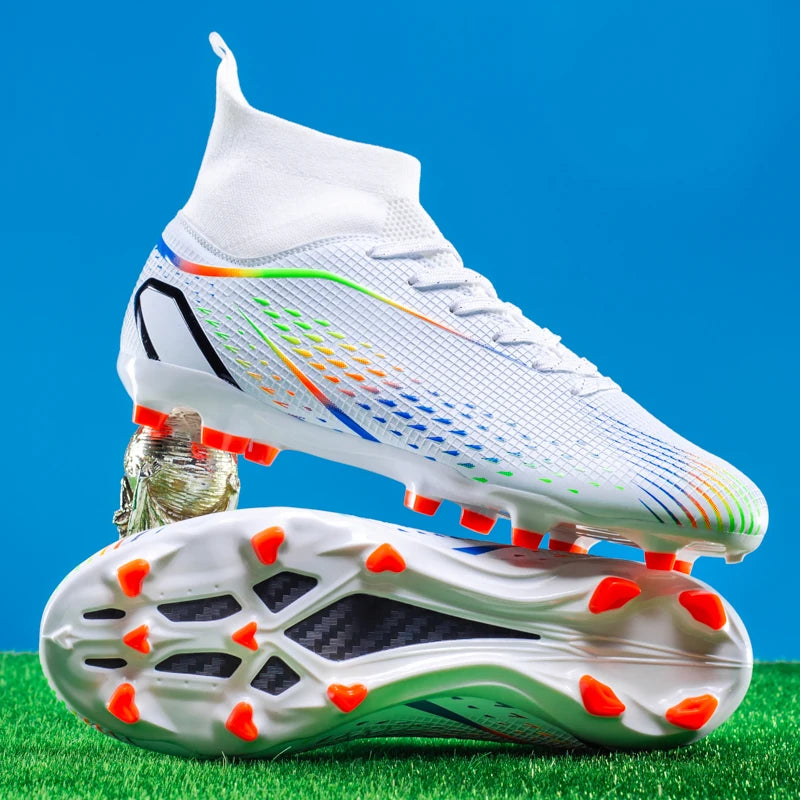 Men Football Boots Professional Turf Futsal Match Grass Unisex Outdoor Training Soccer Shoes Soccer Cleats Non-slip Breathable