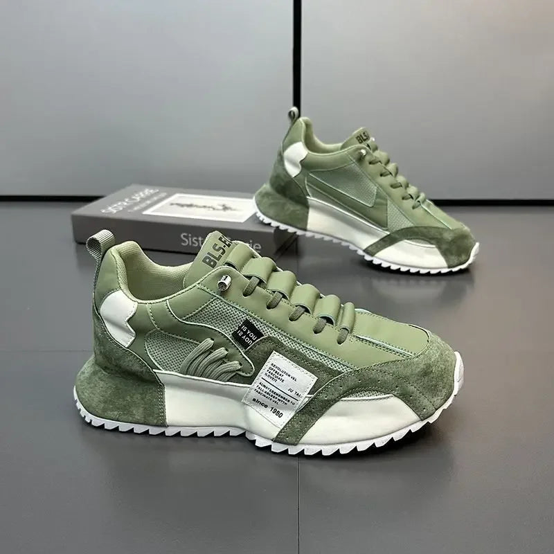 Men Luxury Sneakers Sports Shoes Moccasins Chunky Men Casual Sneakers Comfortable Breathable Trend Designed Personality Shoes