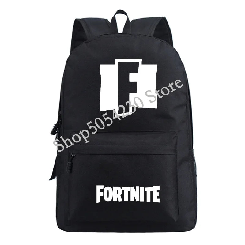Mochila Fortnite Games, mochila escolar Fortnite para adolescentes, unissexo, com compartimento para portátil, para escola, viagens e uso casual