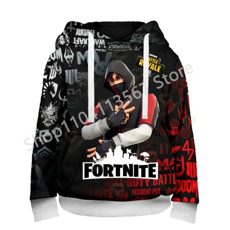 Sweatshirts com Capuz Llama Battle Royale F-Fortnited com Impressão 3D para Homem, Mulher e Criança, Rapaz e Rapariga, Pullover Streetwear Verde