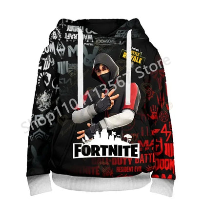 Sweatshirts com Capuz Llama Battle Royale F-Fortnited com Impressão 3D para Homem, Mulher e Criança, Rapaz e Rapariga, Pullover Streetwear Verde