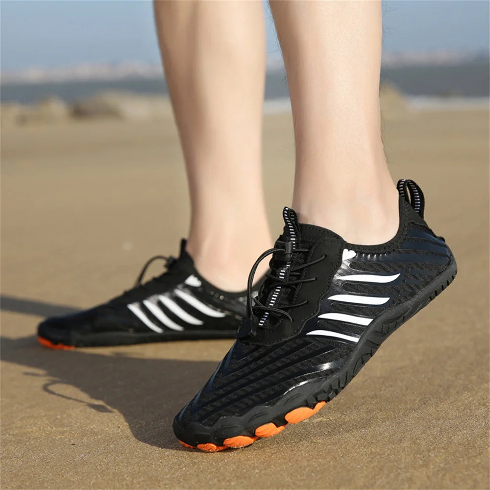 Sapatos Aquáticos Unissexo de Secagem Rápida para Homem e Mulher, Coloridos, para Praia, Natação, Surf e Beira-Mar, Ténis Aquáticos para Casal, Descalços, para Caminhada em Riachos
