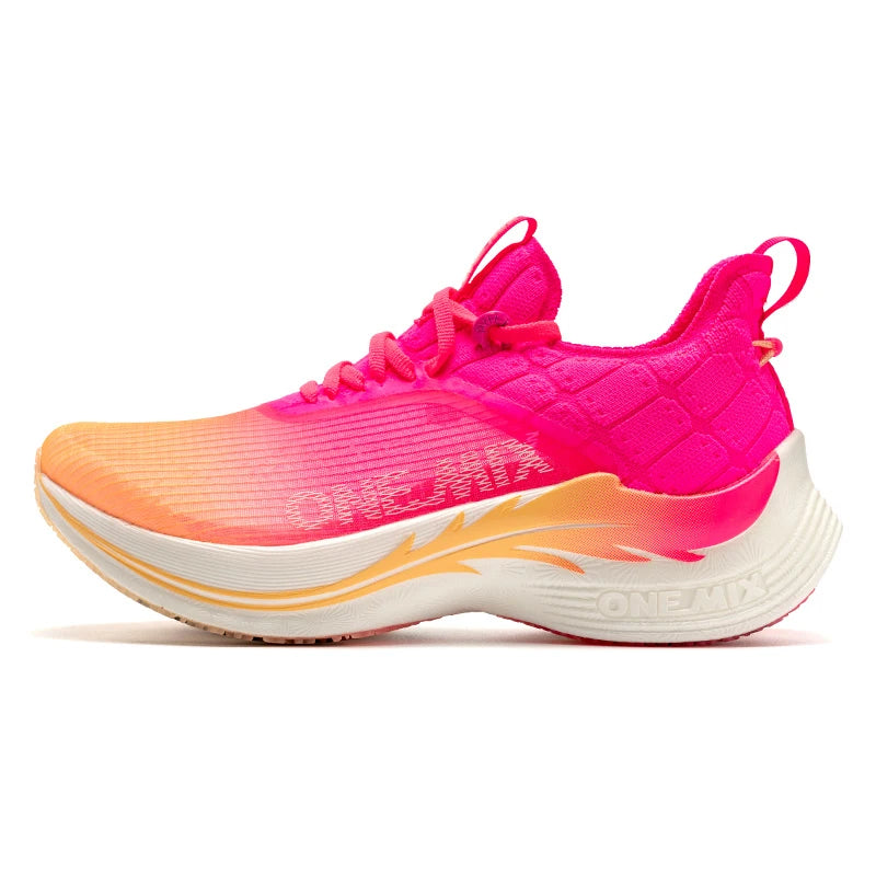 ONEMIX Original Carbon Fiber Running Racing Shoes Professional Marathon Ultra-light Rebound Damping Trail Sport Road Sneakers