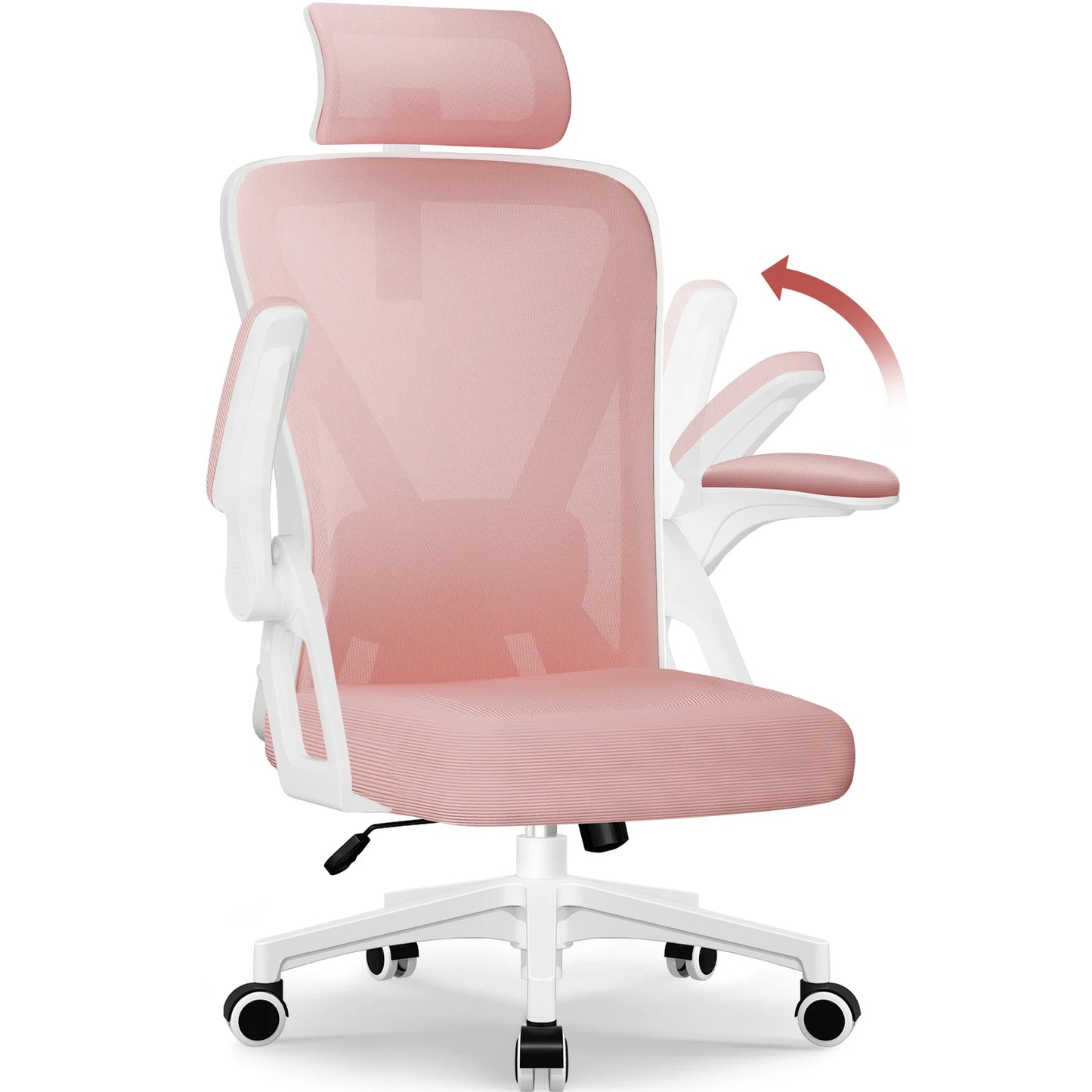 Office Chair Ergonomic Reclining 90°-135°, Desk Chair with Lumbar Support, Computer Chair Adjustable Headrest, Living Room Chairs