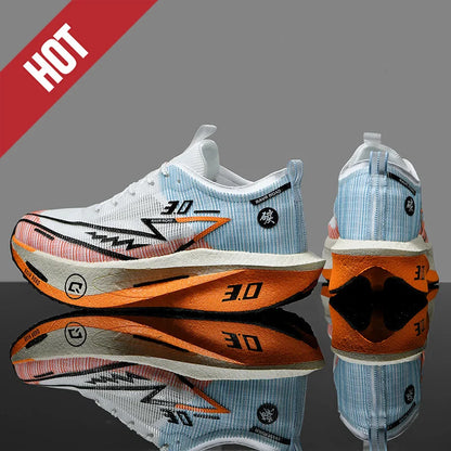 Air Running Shoes Men Sports Marathon Carbon Plate Breathable Lightweight Women Comfortable Athletic Leisure Sneakers Soft Sole