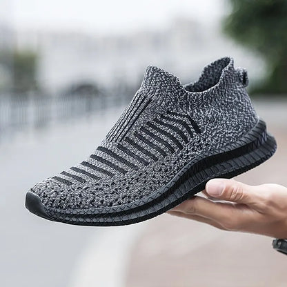 Buty męskie Oddychające męskie trampki Wygodne buty do biegania Tenisowe buty outdoorowe Buty wsuwane do chodzenia Buty do joggingu typu skarpeta