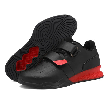 Weightlifting shoes, professional men and women powerlifting squat training shoes, hard sole gym shoes with stable heel, non-slip design